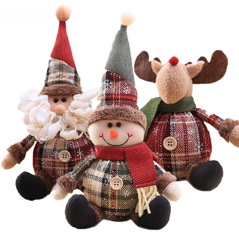 1pcs Santa Claus Doll Chirstmas Decorations Home Decor Table Elk Doll Christmas Ornaments Xmas Navidad Gifts Happy New Year