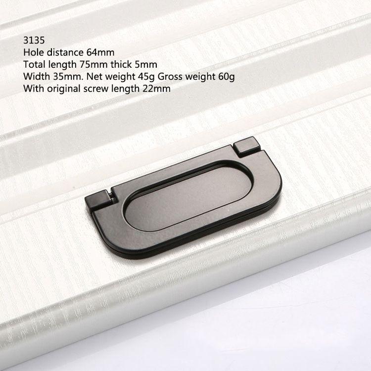 Black Handle American Style Modern Pull Antique Handles and Knobs Drawer Furniture Kitchen Cabinet