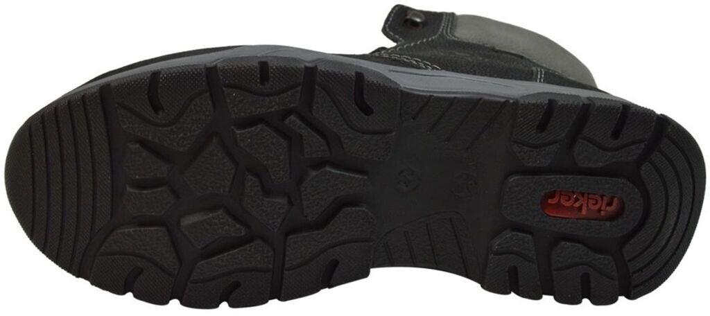 Ботинки Rieker черные замшевые с водонепроницаемой подкладкой 31240