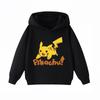 New Arrival Pikachu Print Kids Hoodie, Unisex Boys Girls Clothes, Warm Hooded Sweatshirt for Autumn Winter