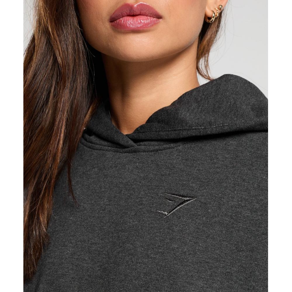 Gymshark Rest Day Sweats Hoodie Black Marl B2a7p Bbbc