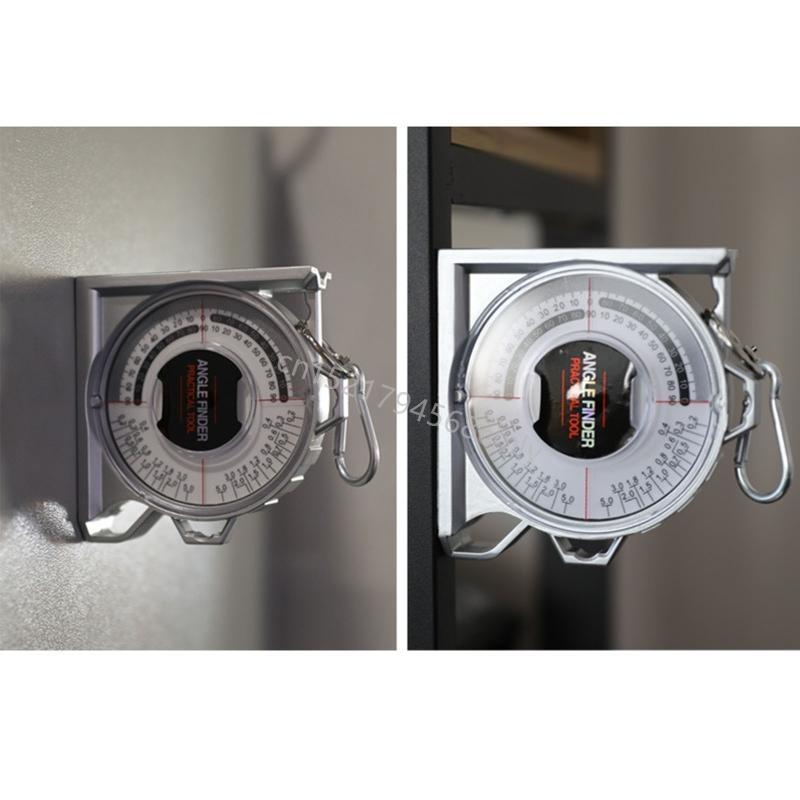 Slope Protractor Inclinometer with Base for Interior Decoration 6XDE