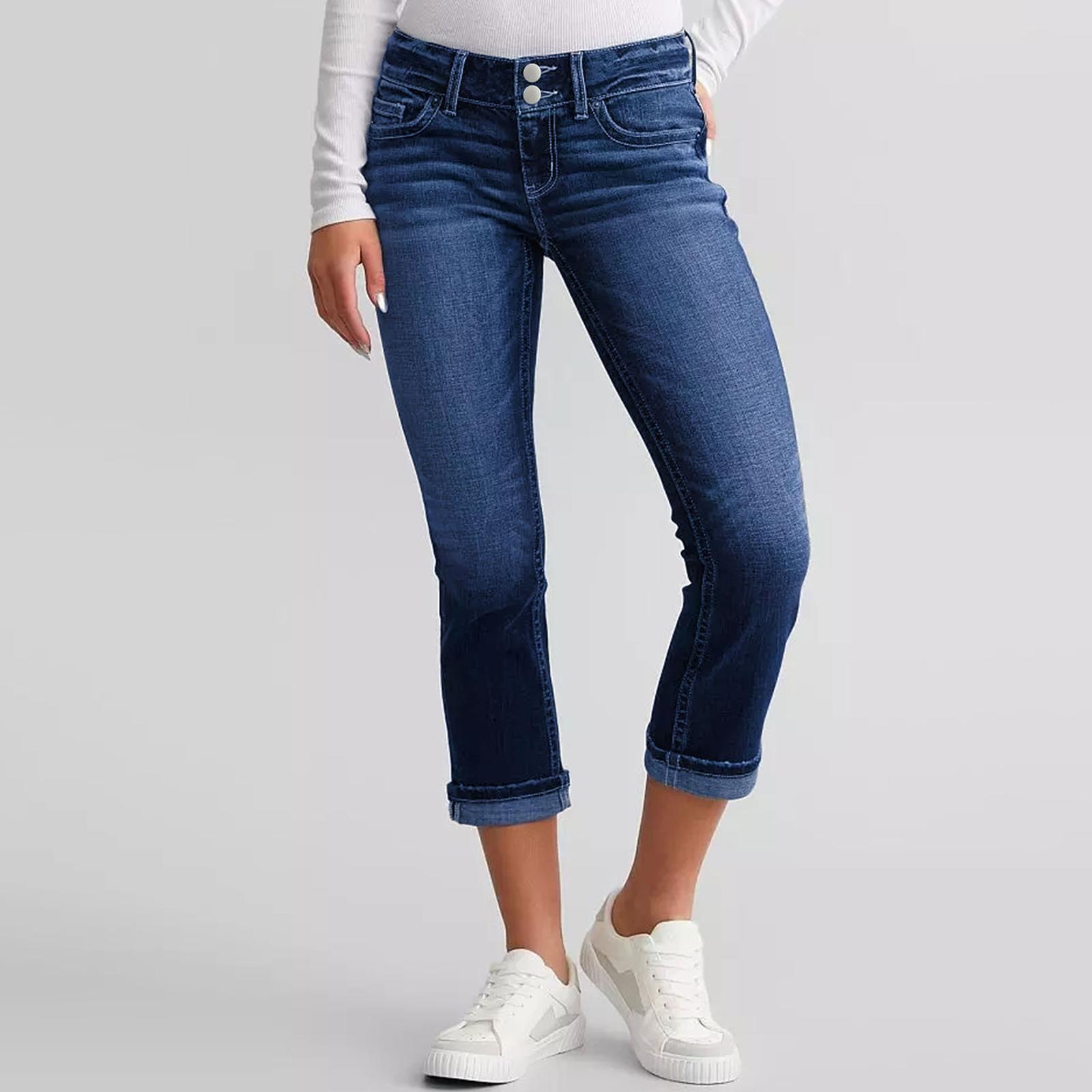 

Женские узкие трендовые рваные повседневные модные прямые джинсы XXL