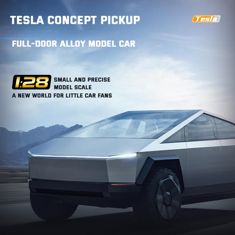 

1:28 Tesla Cyber ​​Concept пикап модель из сплава автомобиля детская большая игрушечная машина украшения имитация модели автомобиля
