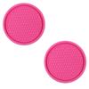 Set of 2 Thickened PVC Automotive Drink Mats Cup Holders Coasters Pads For Secure Placement Of Beverages In Moving Car