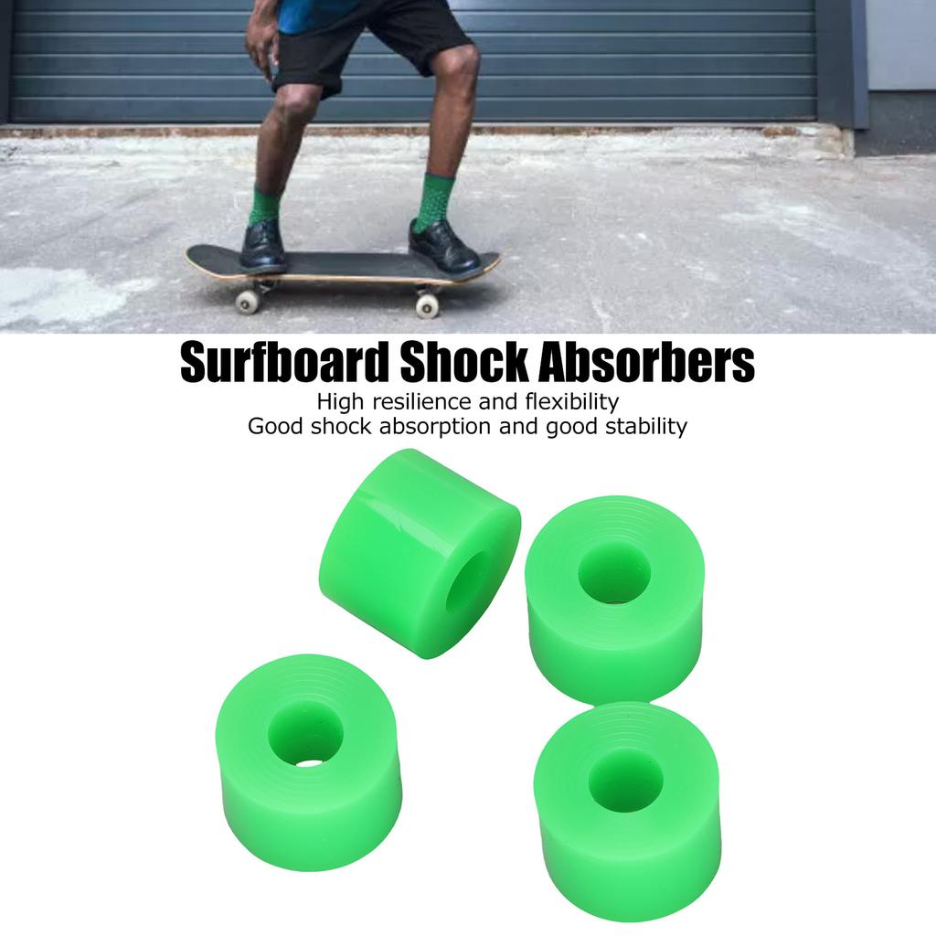 4pcs Skating Board Shock Absorbers Corrosion Resistant Longboard Truck Replacement Bushings