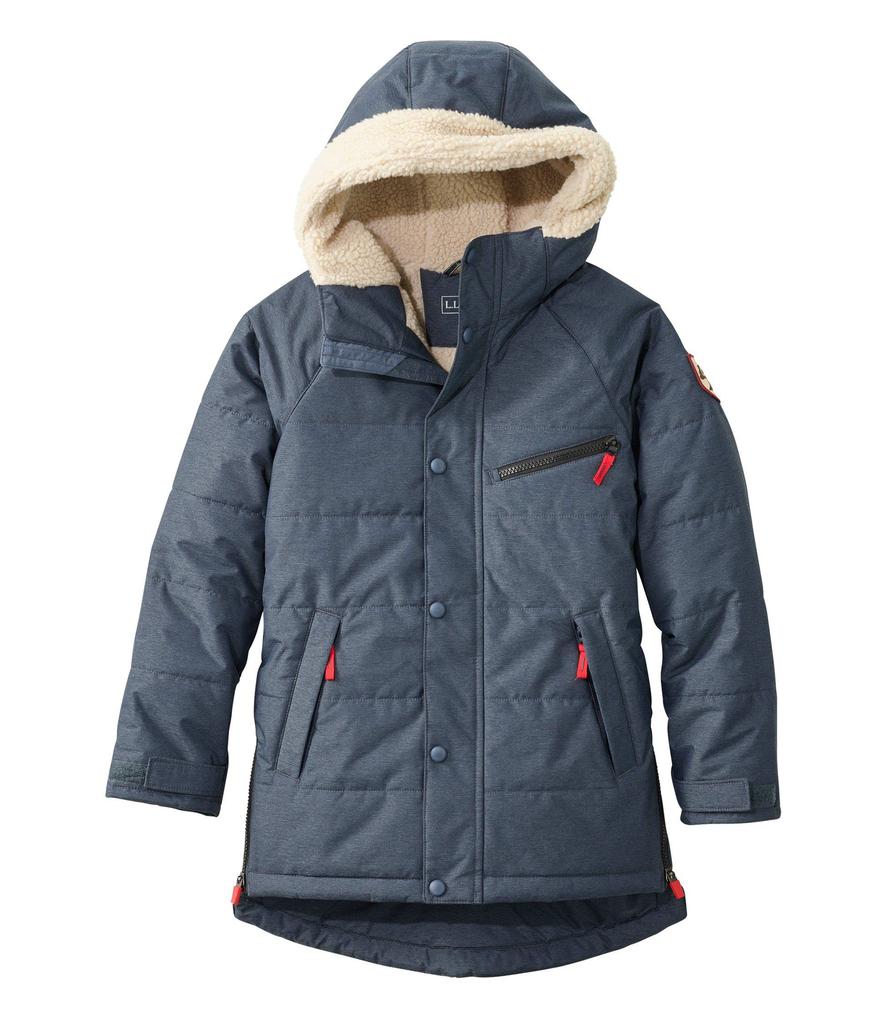 LL Bean Winter Warmer Insulated Big Size Carbon Navy 1000065643 Kids' Parka, Kids, Small, Blue,