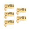 5pcs SMA J Male To SMA K Female Right Angle Bend Adapter Connector Converter