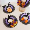 Halloween Pet Collar for Small Cats and Dogs, Lace Pumpkin Bat Wings Bowknot for Large Dogs