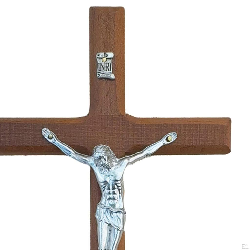 Wall Crucifix Holy Figurine Art Gift Catholic Jesus Sculpture Ornament for Thanksgiving Living Room