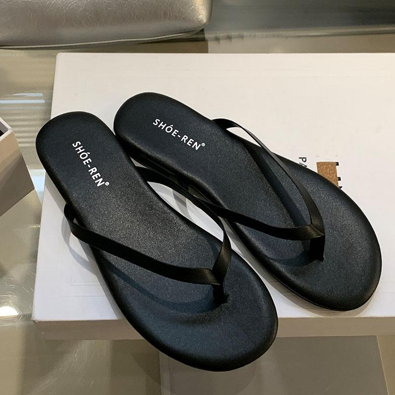 Fashion Fashion Round Toe Ladies Flats Slippers Shoes Summer Beach Flip flops Women Flats Slippers Female Slides Sandals Shoes