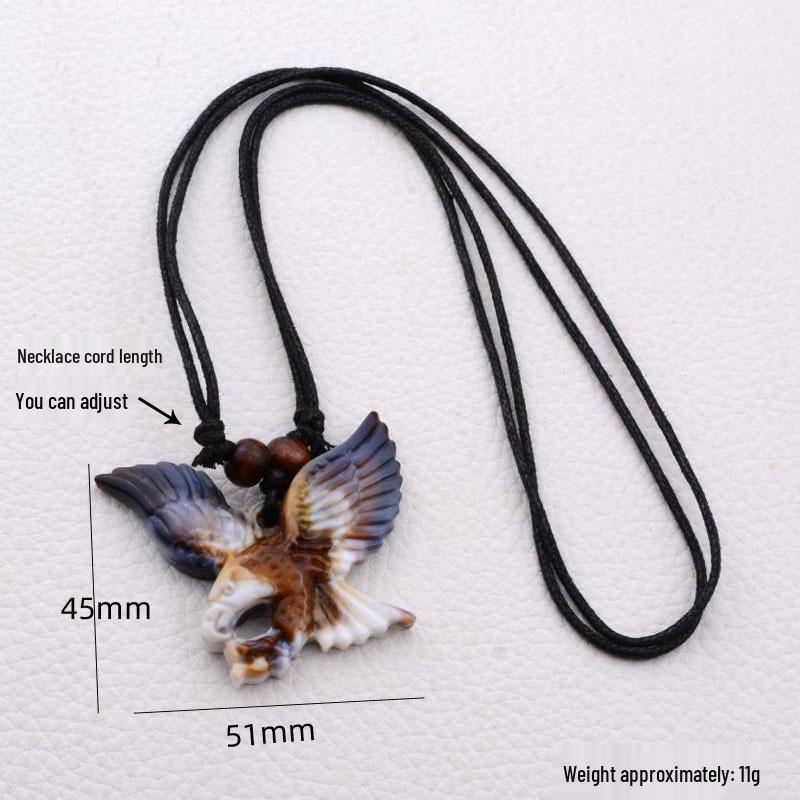 Turtle Necklace Yak Bone Carved Pendant - European & American Style Faux Bone Sea Turtle Pendants, Multiple Styles