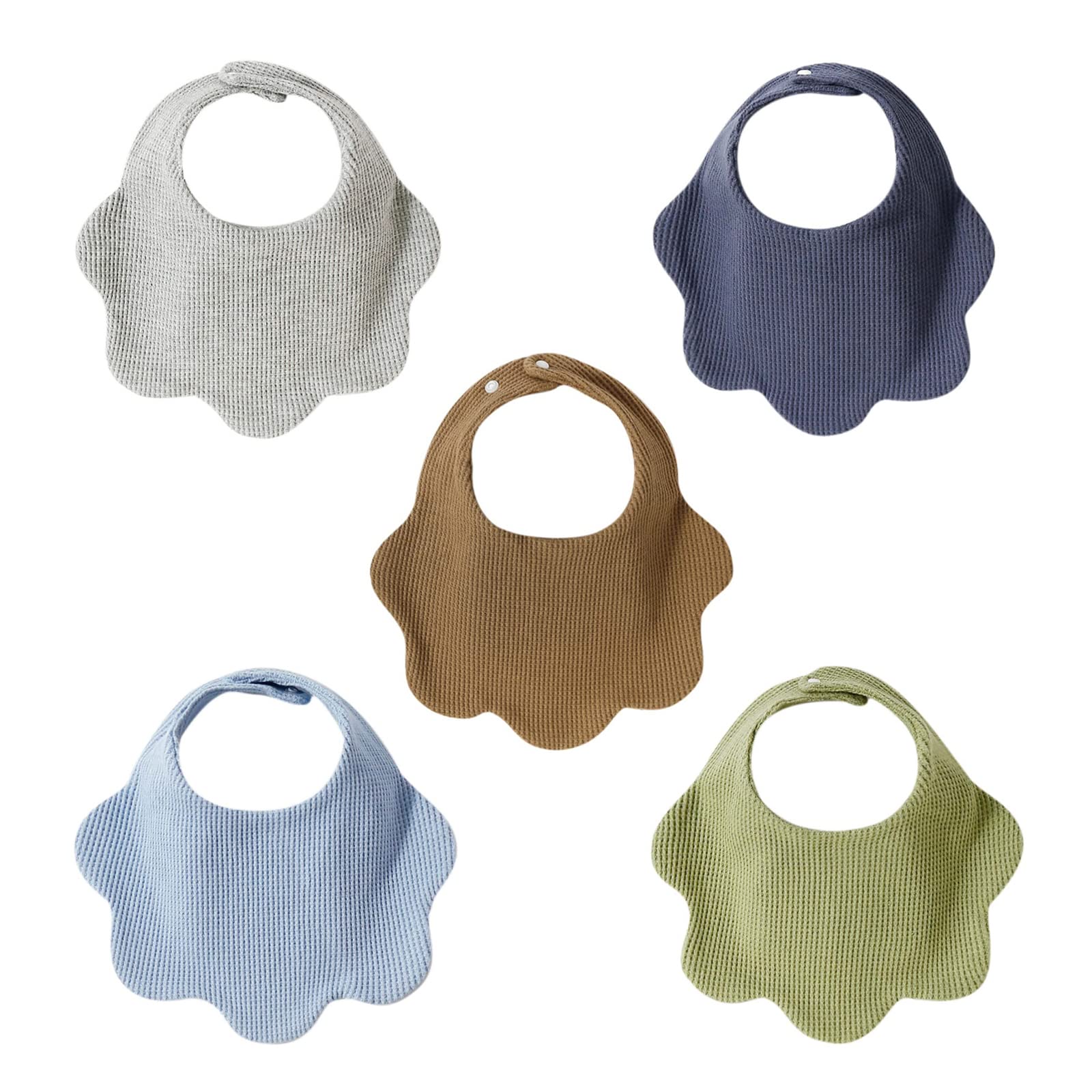 

SOULBUTY Baby Soft and Cute Instant Absorbent Bibs for Boys and Set of Perfect Gift Bibs, Girls, 100% Cotton, 26x31cm, 5,