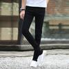 Męskie dżinsy ze średnim stanem i zamkiem błyskawicznym z wieloma kieszeniami Wiosna Jesień Slim Fit Proste spodnie dżinsowe Streetwear
