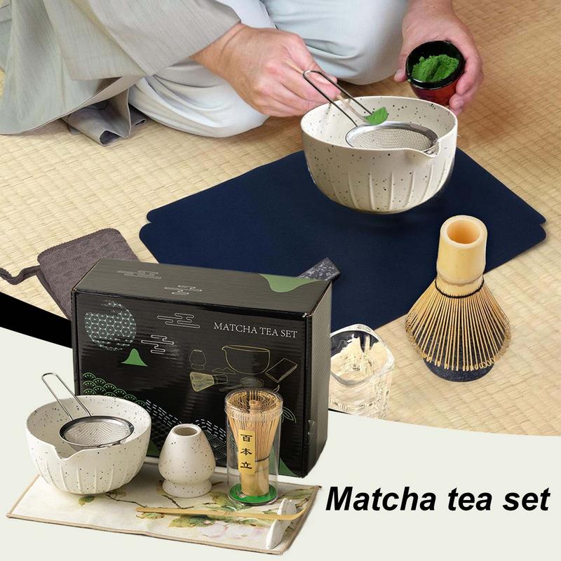 Japanese Matcha Set Traditional Matcha Set Japanese Matcha Tea Whisk Set Starter Kit Includes Sifter Scoop Whisk Holder Matcha