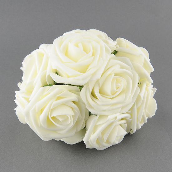 10 st Konstgjorda falska PE Rose Flower DIY Bröllop Hem Party Dekoration