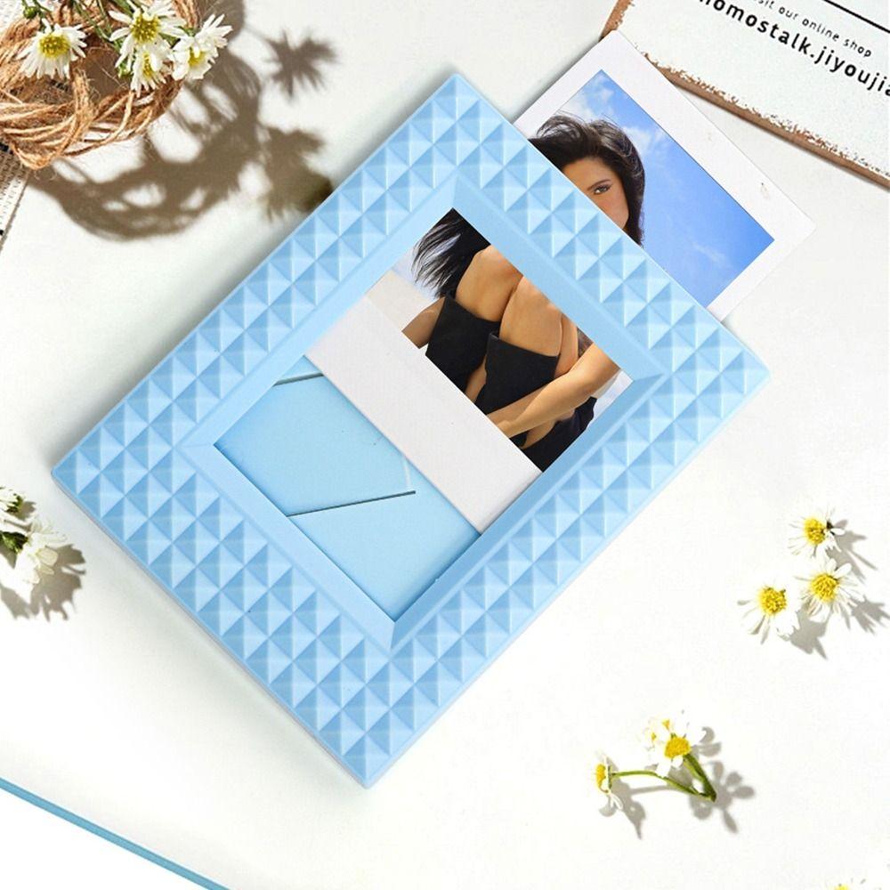 Rivet Instant Camera Photo Frame Desktop Decor Card Display Stand for Polaroid/Fujifilm Instax
