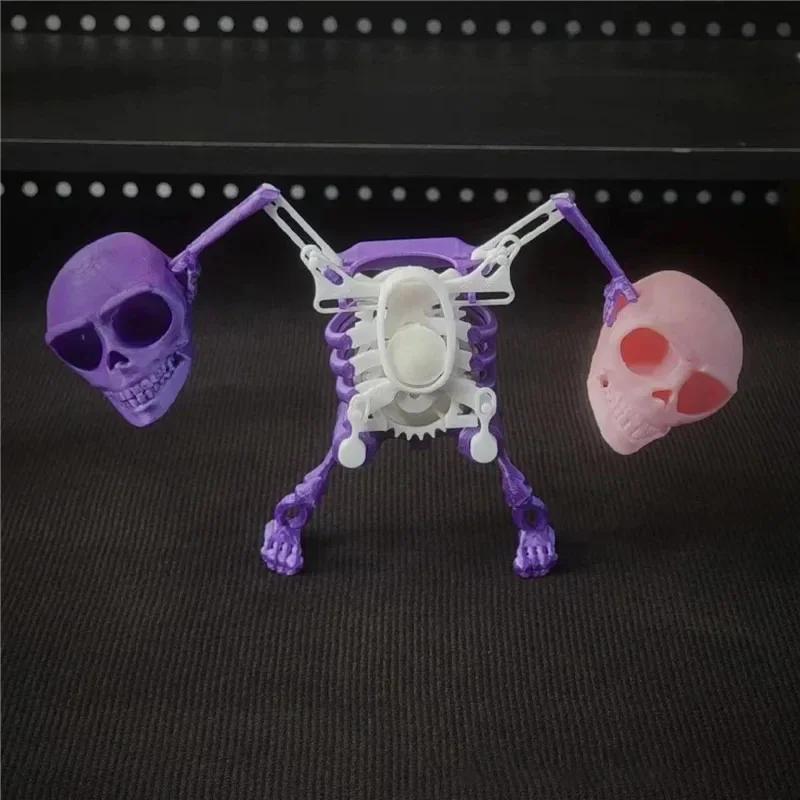 3D Skeleton Man Dancing Dancing Skull Ornament Dancing Character Scary Skeleton Novelty Toys Tabletop Kids Adults Gifts