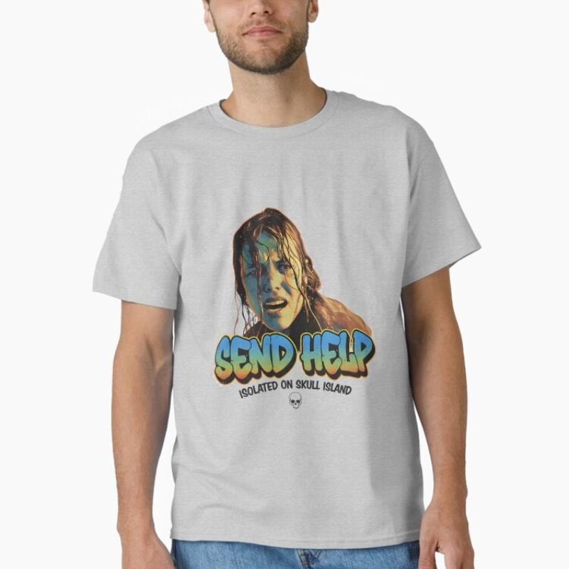 Movie Send Help Linda Liddle graphic Cotton unisex shirt Summer breathable Men's fashion Y2k Short sleeve Tshirt