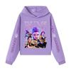 Barns lösa avslappnade huvtröja KPop Demon Hunter Gatumode Tryckt topp
