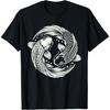 Retro Yin Yang Japanischer Koi Fisch T-Shirt