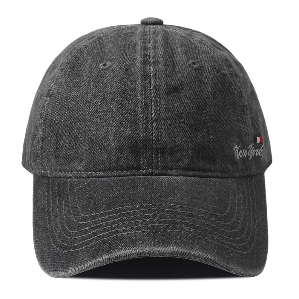 

2026 New Designer Embroidery Washed Baseball Cap Casquette Homme High Quality Y2k Denim Caps for Men Women Snapback Hats Adjustable серый
