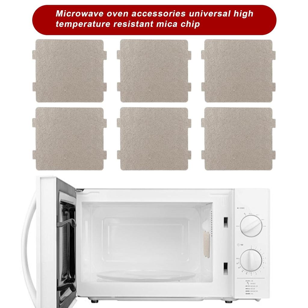 6pcs Microwave Waveguide Cover Universal Mica Sheet Microwave Oven Parts Microwave Oven Repairing Part for Home Office Kitchen Restaurant