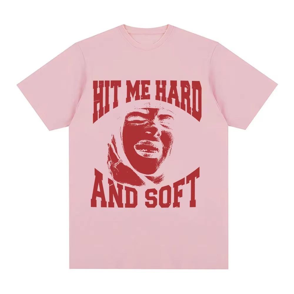 

Мужская и женская модная футболка для тура 2025 года, хип-хоп футболки, Харадзюку, повседневные хлопковые футболки с коротким рукавом, подарок для фанатов XXXXXL розовый