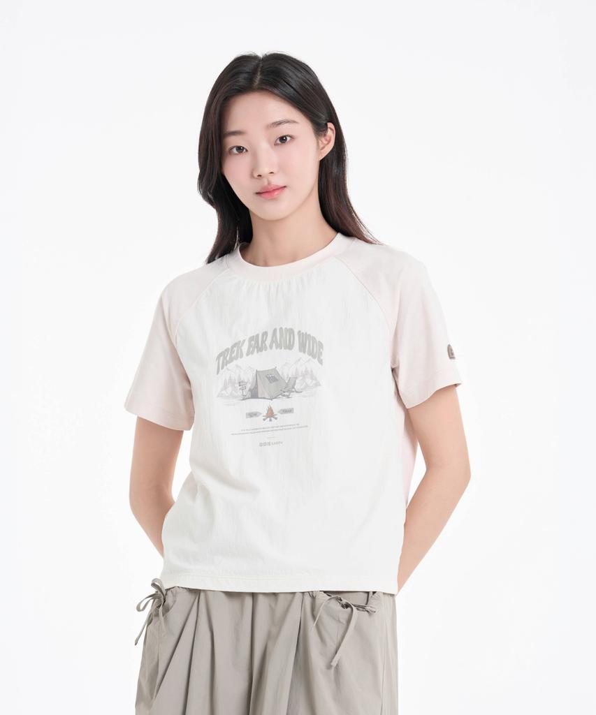BBC EARTH Women'S Camp Wind Guard Tee Ivory