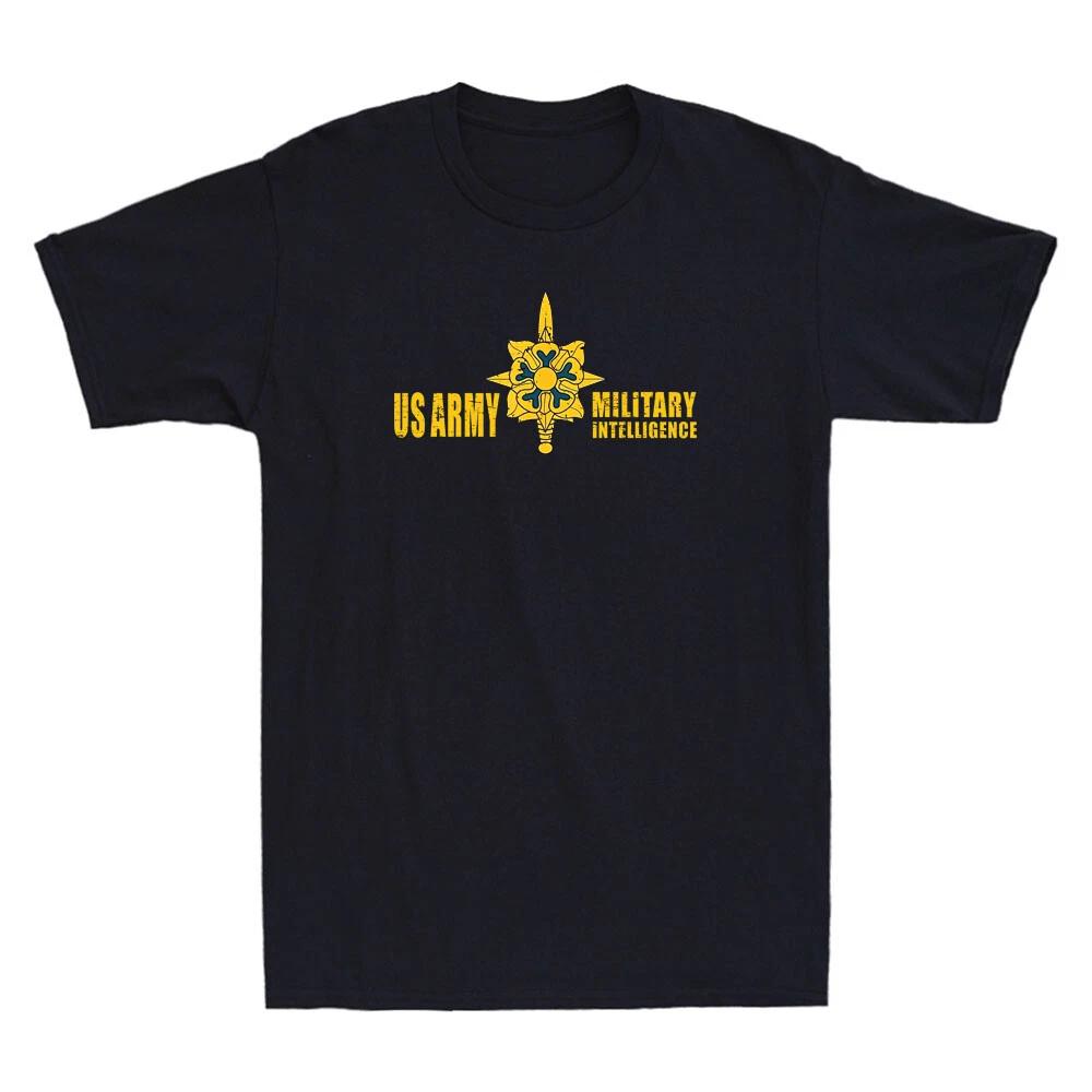 US Army Military Intelligence Corps USA Badge Vintage Men s Short Sleeve T-Shirt S