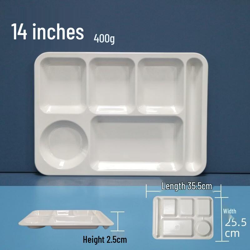 Melamine Four-Compartment Meal Tray