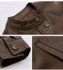 Women's Casual PU Leather Jacket with Stand Collar, Spring/Autumn 2025, Loose Fit, Small Size, XG9961