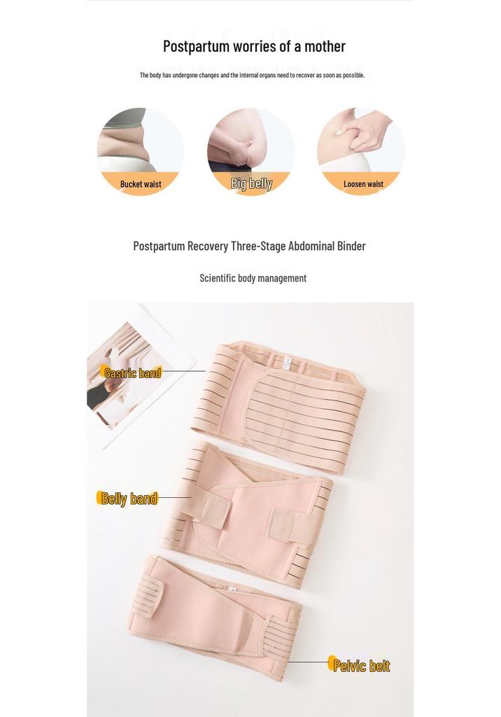 Postpartum Abdominal Binder & Waist Trainer for Natural Birth & C-Section Recovery