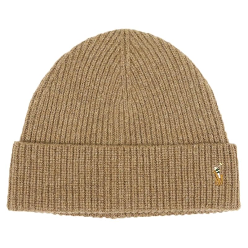 

(Polo Ralph Lauren) men s ladies pony embroidery wool/nylon knit cap knit hat 01080135-BROWN [product]