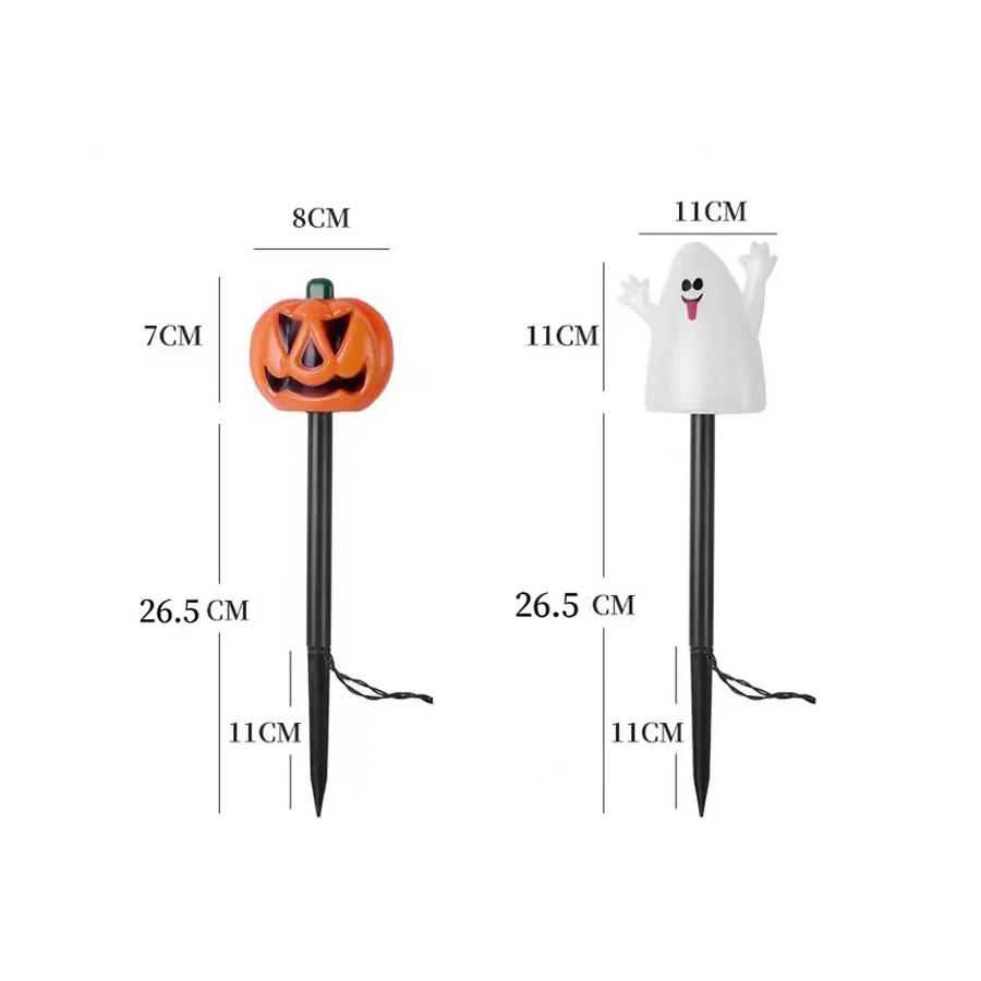 Outdoor Solar Lights Pumpkin Lamp Halloween Decorative Torch Waterproof Floor Mounted Lawn Garden Courtyard Landscape Lanterns
