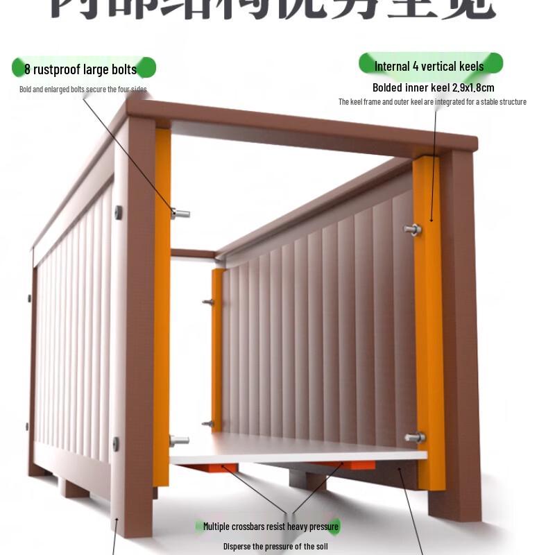 Outdoor Anti-Corrosion Wooden Planter Box