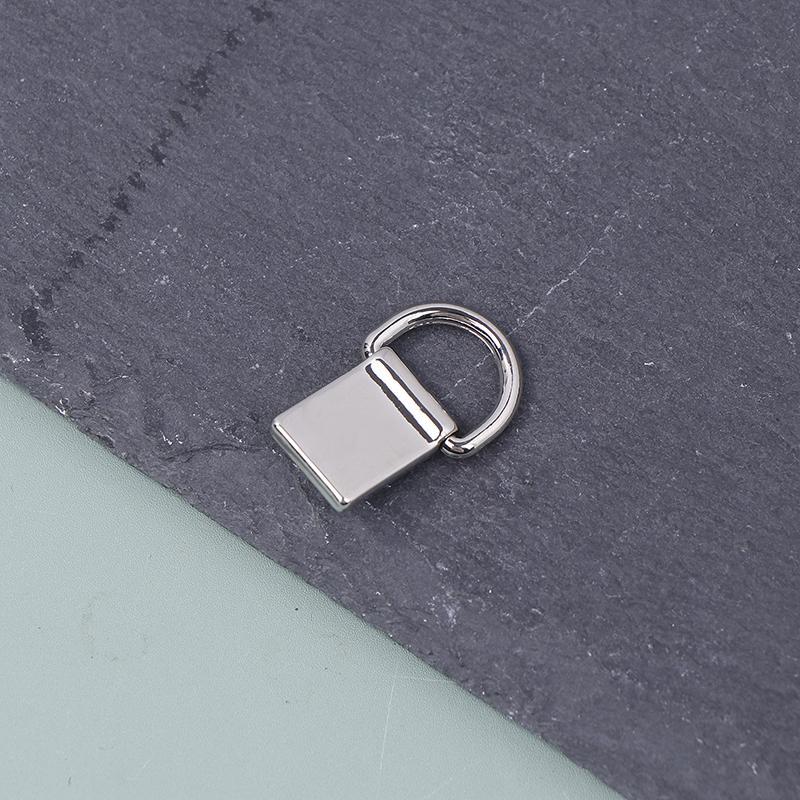 2 Stück Metall D-Ring Tasche Seitenverbinder Schnallen mit Schrauben Handtasche Lederband Griff Kette Haken Verschluss Diy Bastelzubehör