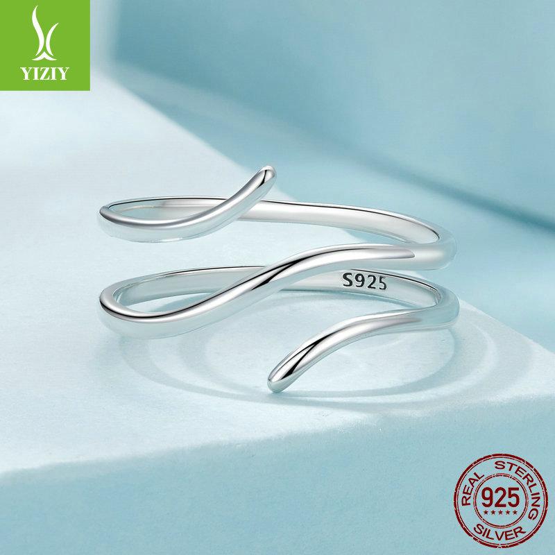 Stylish And Simple Multi-Circle Live Ring, Exquisite And High-End S925 Sterling Silver Ring Jewelry.