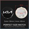 4 Stück 58 mm Auto-Radnabenabdeckungen Staubdicht Aufsteckbare Radabdeckung für KIA Ceed Rio Sportage R K2 K3 K4 K5 K6 K7 K8 Soul Opeima Ceed Sorento Cerato
