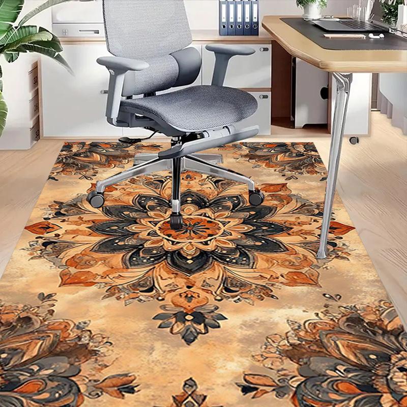 1PC Floral Pattern Extra Large Non Slip Floor carpet, Office, family, Studio Large Area Rug Indoor Rugs, Bold Statement Piece