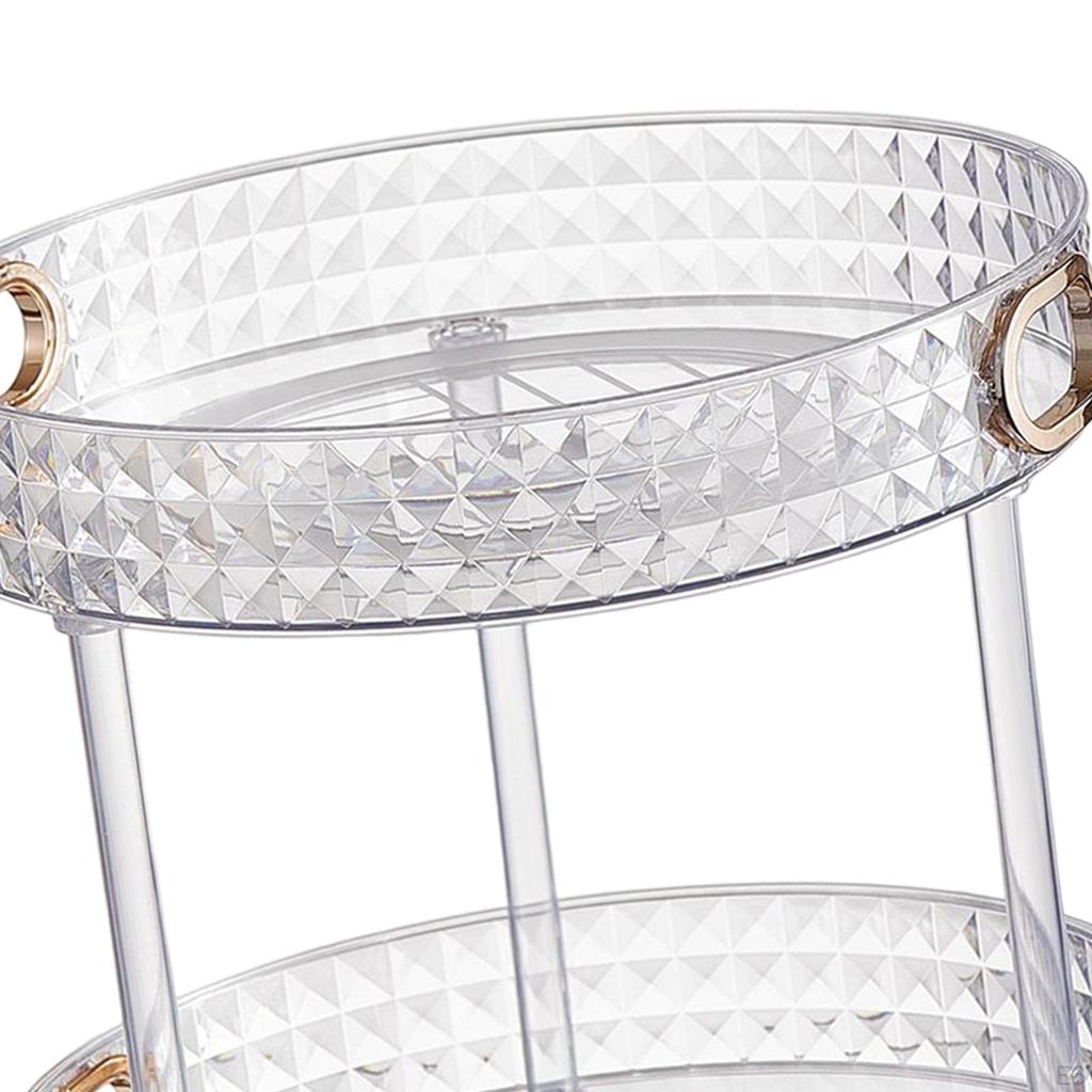 Cosmetic Storage Rack Condiment Tray Vanity Makeup Organizer Desktop Perfume for