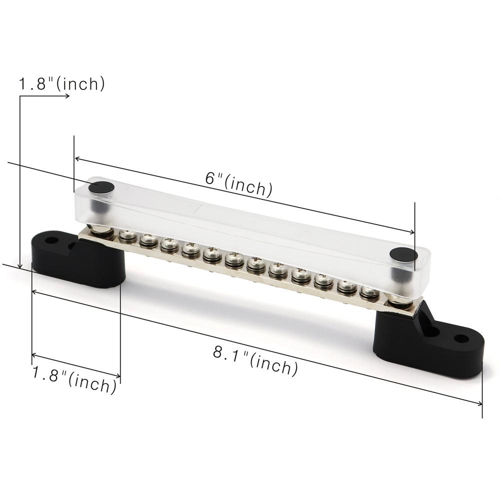 2Pcs 100A Bus Bar Cover Kit