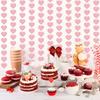 6/8Pieces Love Heart Ornament Valentines Day Heart Hanging Strips For Valentines Day And Wedding Decoration