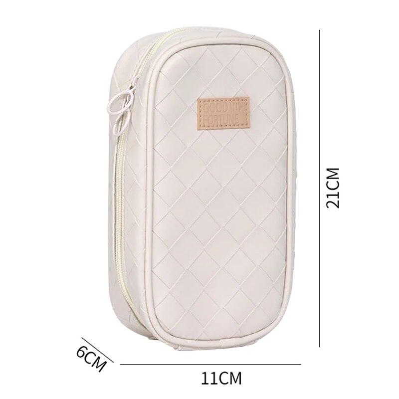 Kožené pouzdro na tužky Velkokapacitní sáček na tužky Přenosná krabička na pera Pouzdro na tužky Pouzdro na psací potřeby Úložný sáček Školní potřeby