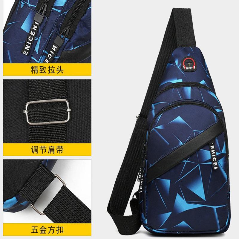 Chest Bag Men's Crossbody Bag Lightweight Outdoor Sports and Leisure Couple Backpack Shoulder Bag