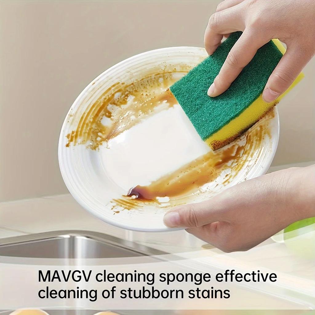 20 st Dubbelsidiga skursvampar Kökssvamp Diskning Skursvampar för Kastrull Skål Hem Rengöringsverktyg