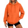 Women's Fashion Casual Solid Color Pocket Long Sleeve Hoodie