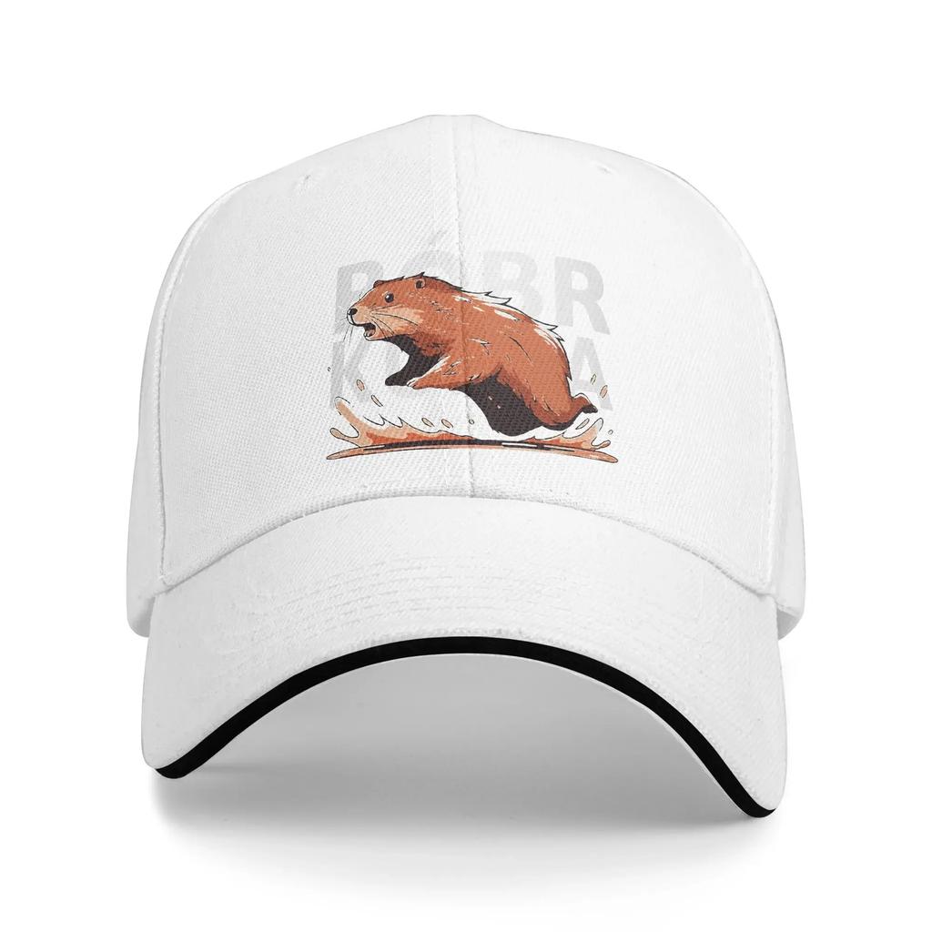 Summer Casual Baseball Cap Synthwave Polish Beaver Meme Bobr Bober Kurwa Outdoor Sport Hot Sale  Fitted Retro Baseball Caps