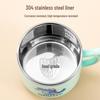 304 Stainless Steel Leak-Proof Insulated Kids' Water Cup with Lid and Cartoon Design