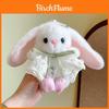 Plush Bunny Keychain With Lace Hoodie For Girls And Kids Gift